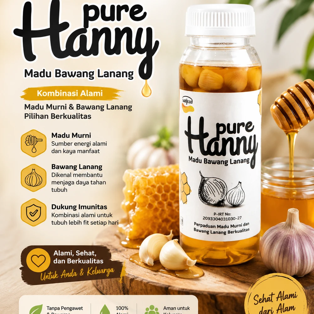 Pure Hanny Madu Bawang Lanang (300g) - foto 1